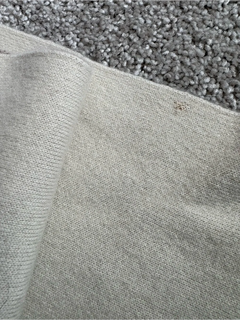 Theory Two-Tone Cream and Taupe Cashmere Scarf Wrap